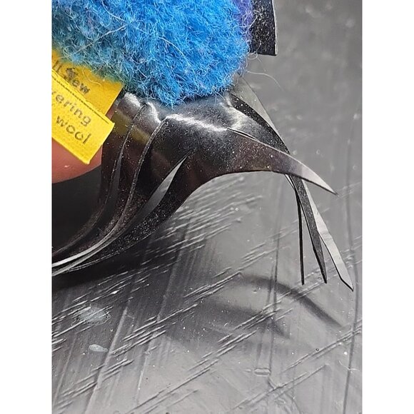 Steiff Woolen Blue Coral Fish 1977  7361/07 ID Button and Tag 3.5in Vintage - Picture 10 of 10